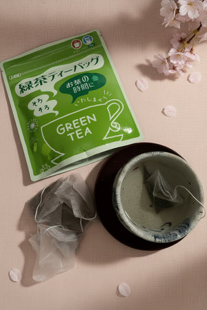 green tea bag